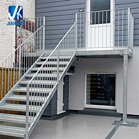 pre-fabricated metal galvanized stairs|prefabricated steel stairs manufacturers.